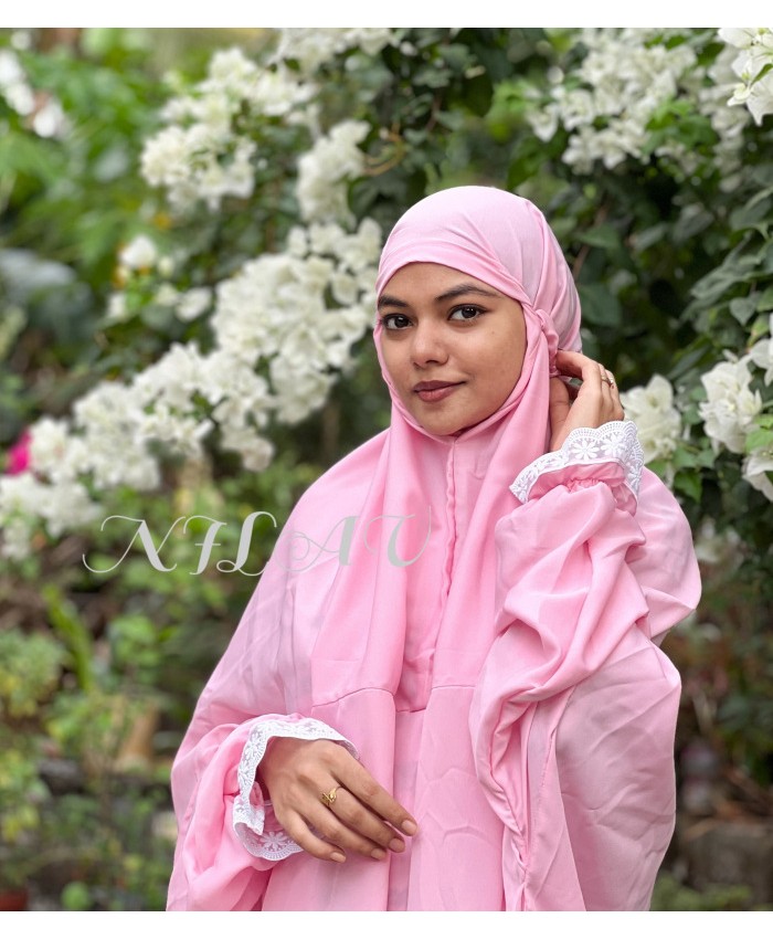 Muslim Prayer Dress Light Pink